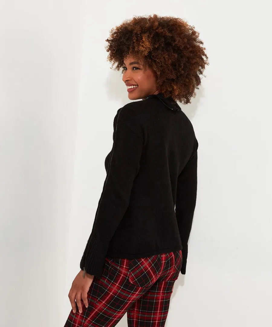 roxie_zip_jumper_3.webp Hot Joe Browns Roxie Zip Jumper Black