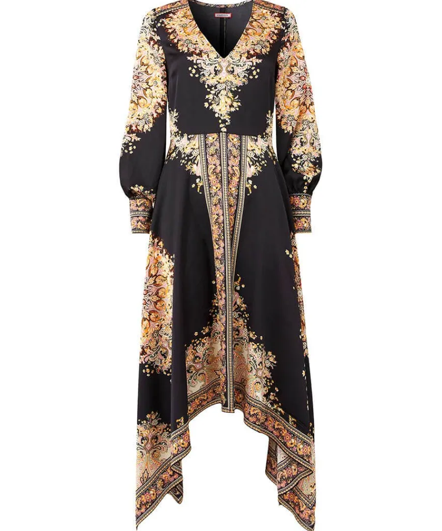 savannah_scarf_print_dres_0.webp Cheap Joe Browns Savannah Scarf Print Dress Black