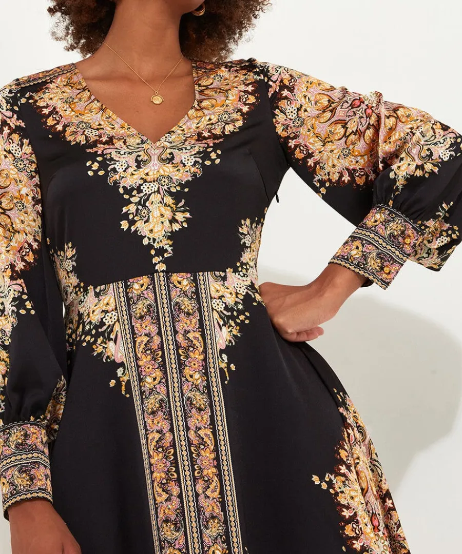 savannah_scarf_print_dres_2.webp Cheap Joe Browns Savannah Scarf Print Dress Black