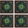 Best Joe Browns Scenes Of The Forest Cotton Napkins Green