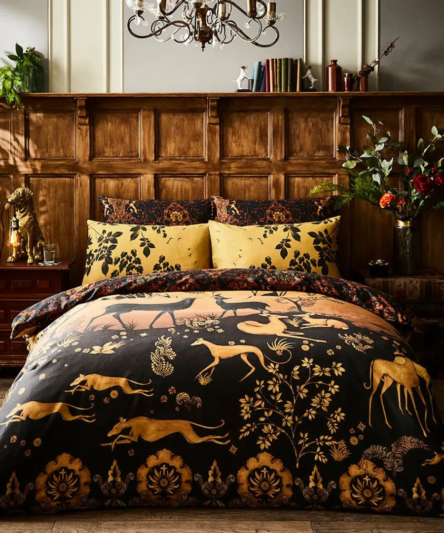 secret_forest_reversible__1.webp Sale Joe Browns Secret Forest Reversible Duvet Set Black