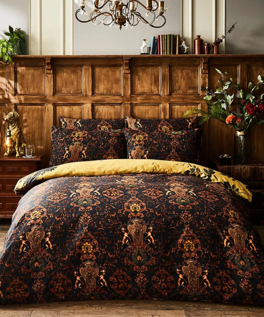 secret_forest_reversible__2.webp Sale Joe Browns Secret Forest Reversible Duvet Set Black