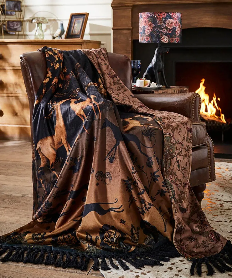 secret_forest_reversible__5.webp Outlet Joe Browns Secret Forest Reversible Throw Black