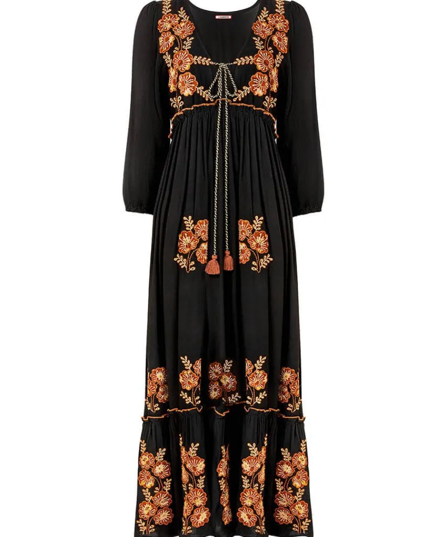 sensational_embroidered_b_0.webp Hot Joe Browns Sensational Embroidered Boho Dress Black
