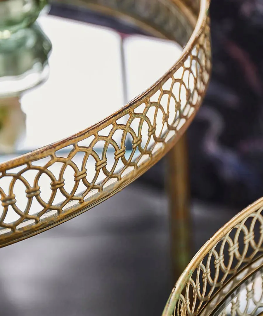 set_of__portobello_mirror_2.webp Discount Joe Browns Set Of 2 Portobello Mirrored Side Tables Gold