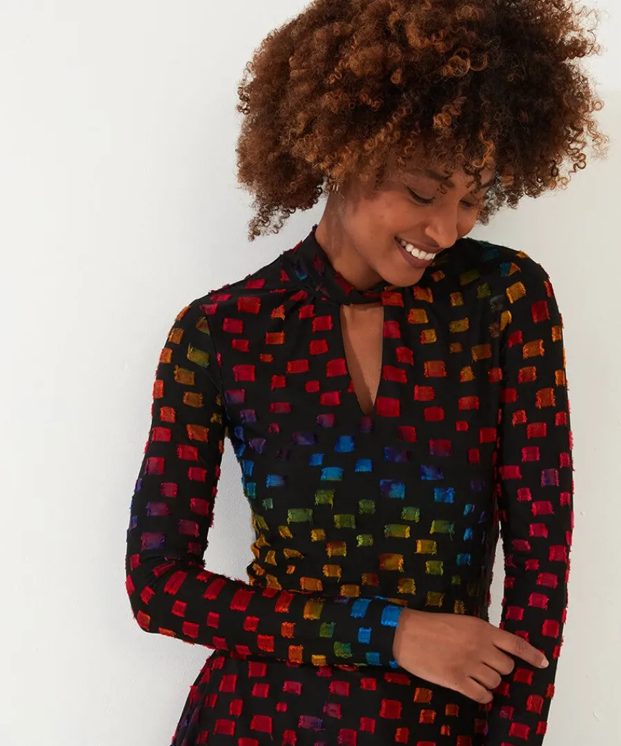 shine_bright_tunic_2.webp Hot Joe Browns Shine Bright Tunic Black