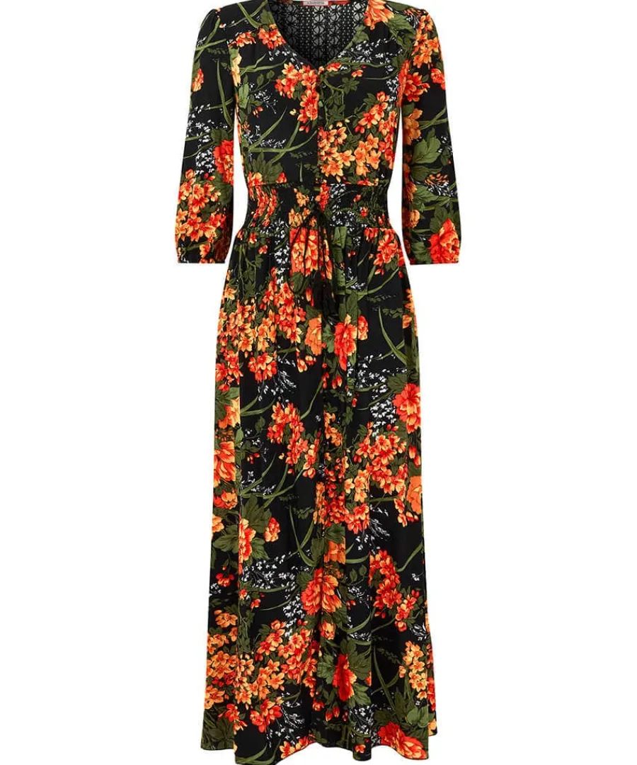 sienna_florals_dress_0.webp Store Joe Browns Sienna Florals Dress Black