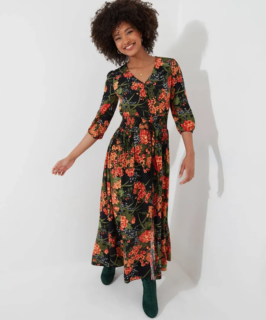 sienna_florals_dress_2.webp Store Joe Browns Sienna Florals Dress Black