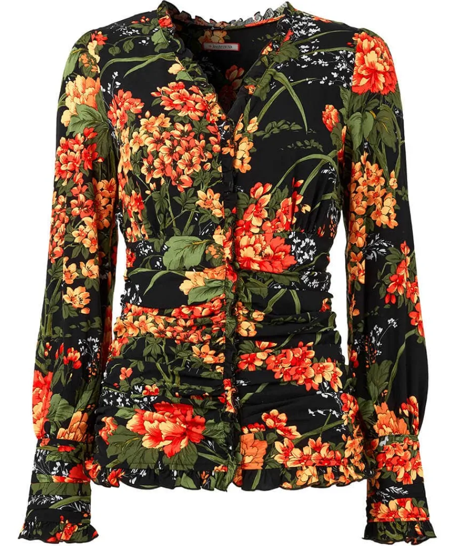 simons_vintage_printed_bl_0.webp Cheap Joe Browns Simon's Vintage Printed Blouse Black