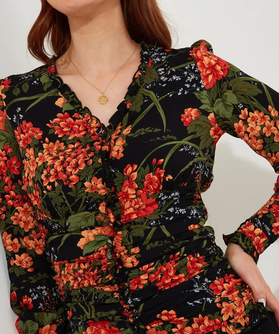 simons_vintage_printed_bl_3.webp Cheap Joe Browns Simon's Vintage Printed Blouse Black