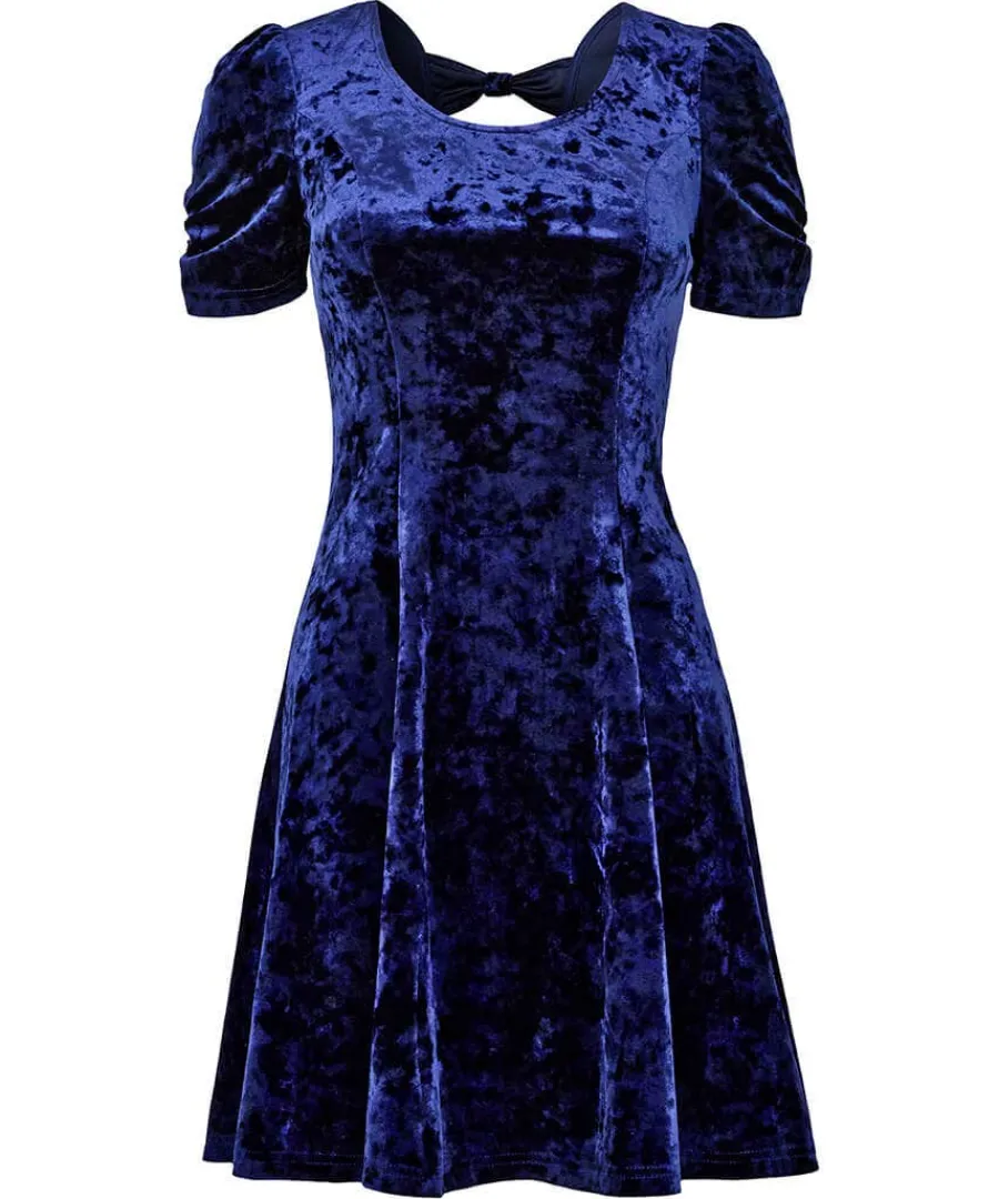simply_perfect_crushed_ve_0.webp Outlet Joe Browns Simply Perfect Crushed Velour Tunic Dress Midnight