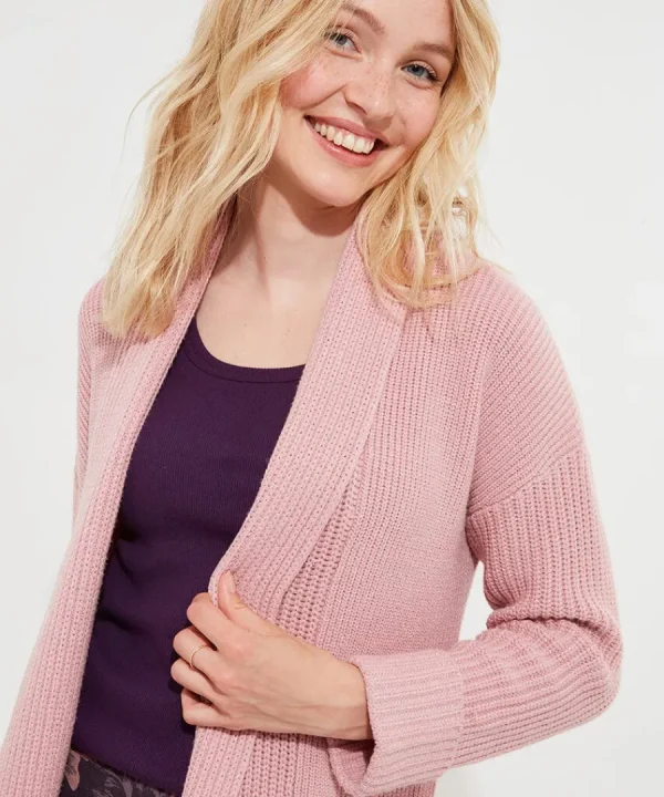 New Joe Browns Sloe Joes Cosy Knitted Cardigan Pink