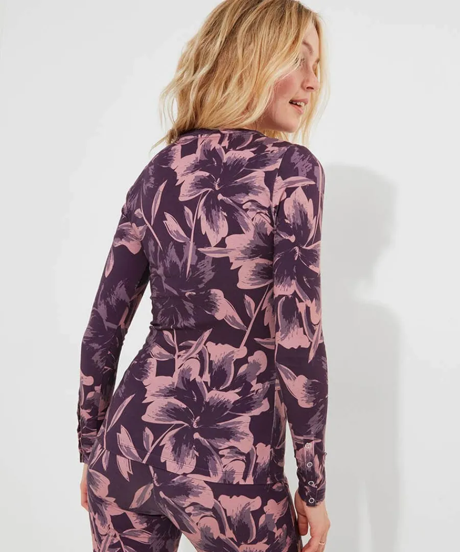 sloe_joes_floral_henley_4.webp Hot Joe Browns Sloe Joes Floral Henley Purple