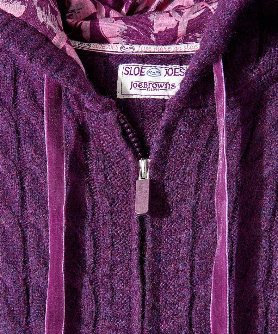 sloe_joes_knitted_cable_z_8.webp Online Joe Browns Sloe Joes Knitted Cable Zip Up Cardigan Purple