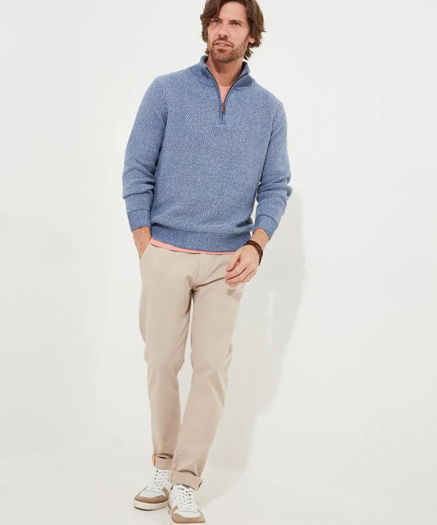 smarten_up_funnel_knit_1.webp Outlet Joe Browns Smarten Up Funnel Knit Pale Blue