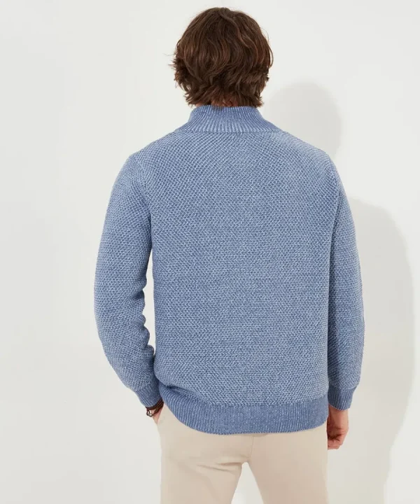 Outlet Joe Browns Smarten Up Funnel Knit Pale Blue