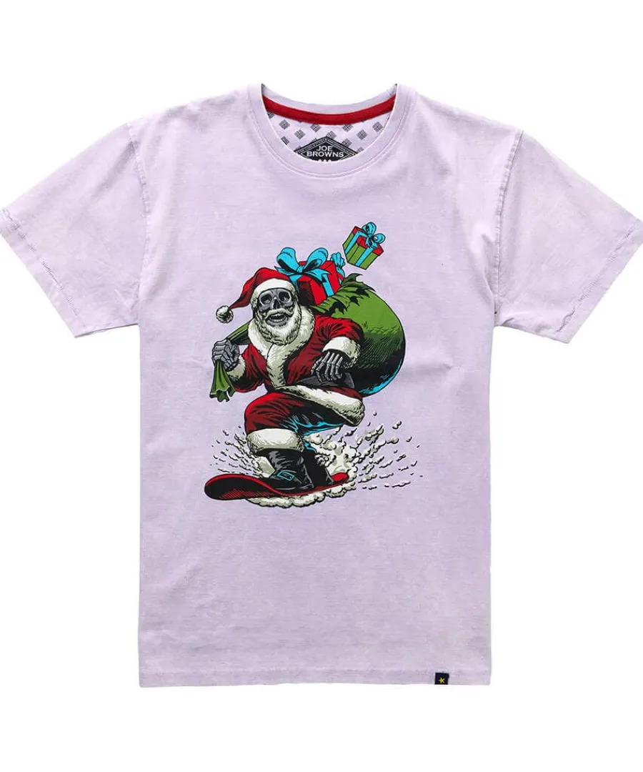 snow_boarding_santa_tee_0.webp Shop Joe Browns Snow Boarding Santa Tee Lilac