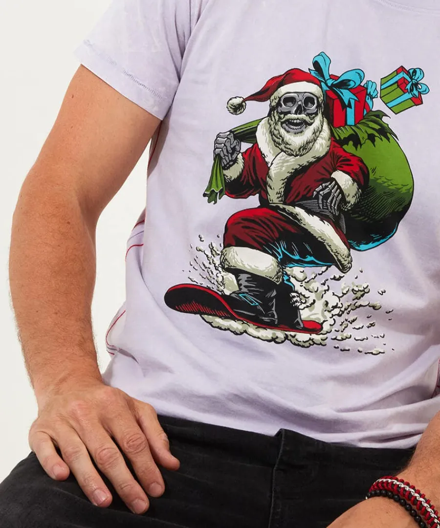 snow_boarding_santa_tee_3.webp Shop Joe Browns Snow Boarding Santa Tee Lilac