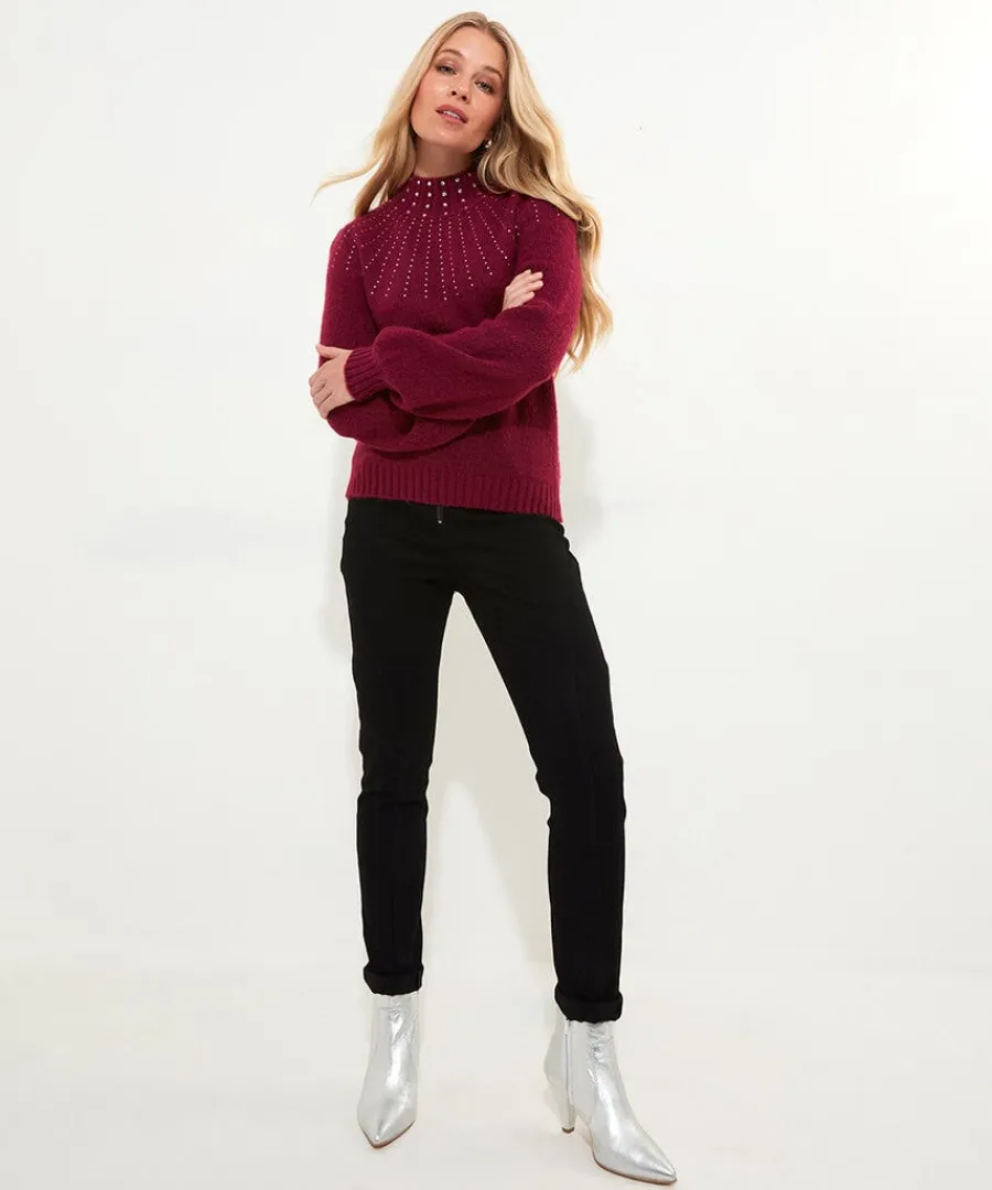 sparkle_season_jumper_1.webp Flash Sale Joe Browns Sparkle Season Jumper Berry