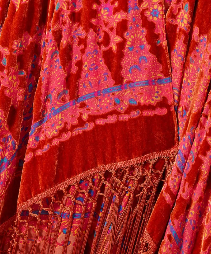 spice_market_devore_kimon_0.webp Sale Joe Browns Spice Market Devore Kimono Burnt Orange