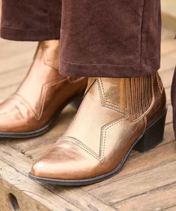 Hot Joe Browns Star Gazer Western Boots Bronze