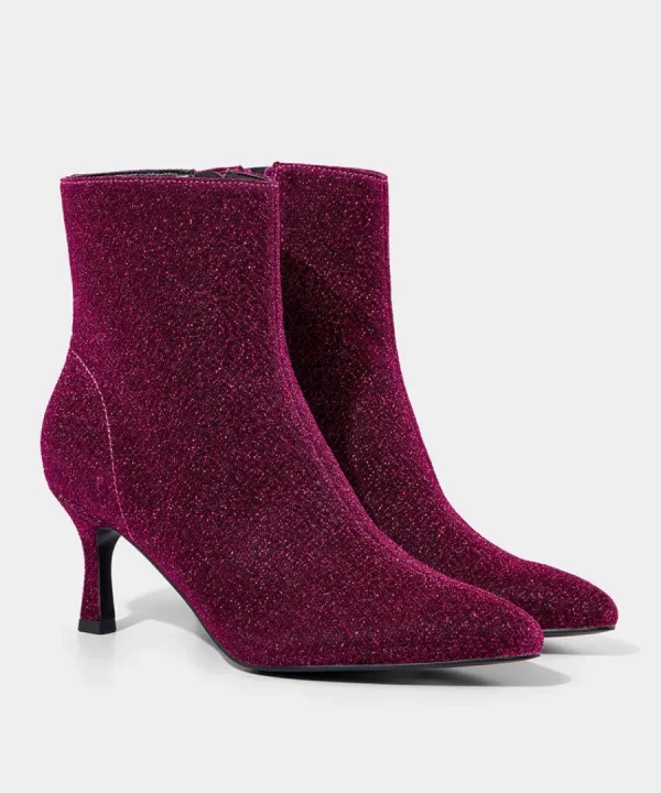 New Joe Browns Stardom Shimmer Ankle Boots Pink