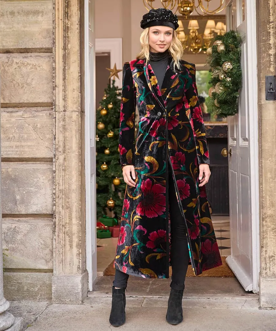 statement_boutique_printe_1.webp Cheap Joe Browns Statement Boutique Printed Velvet Coat Black