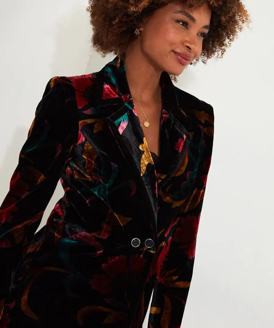 statement_boutique_printe_2.webp Cheap Joe Browns Statement Boutique Printed Velvet Coat Black