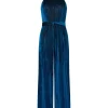 Fashion Joe Browns Statement Velour Jumpsuit Teal