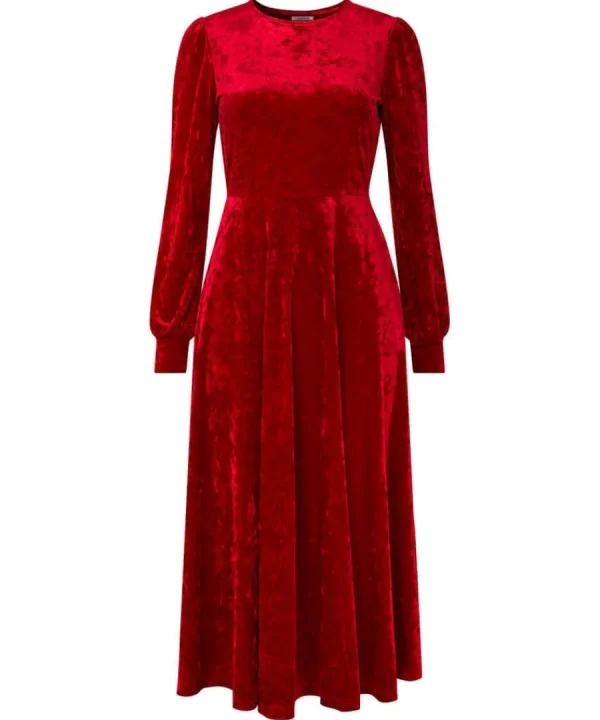 Cheap Joe Browns Stella Velour Dress Red