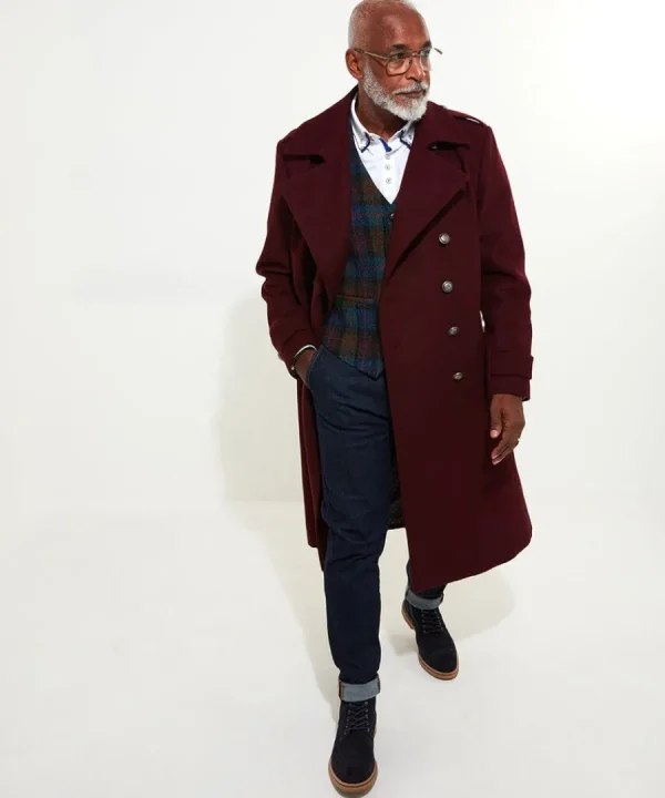New Joe Browns Step Out Military Coat Berry