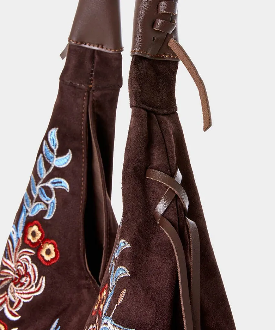 stevies_embroidered_boho__2.webp Best Joe Browns Stevie's Embroidered Boho Bag Brown Multi