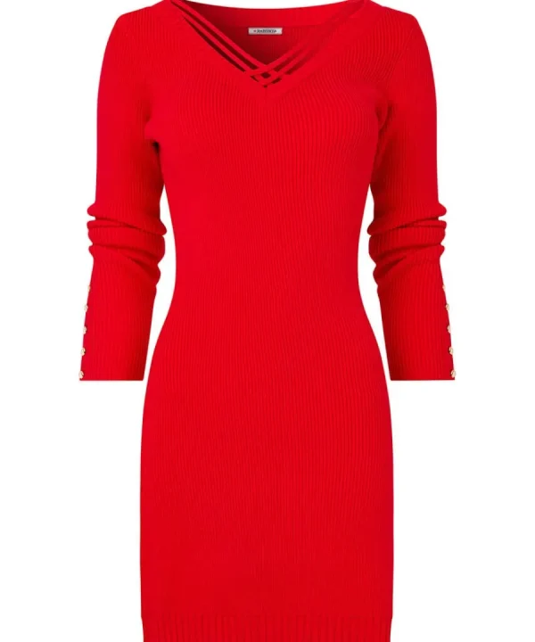 Hot Joe Browns Stunning Strappy Jumper Dress Red