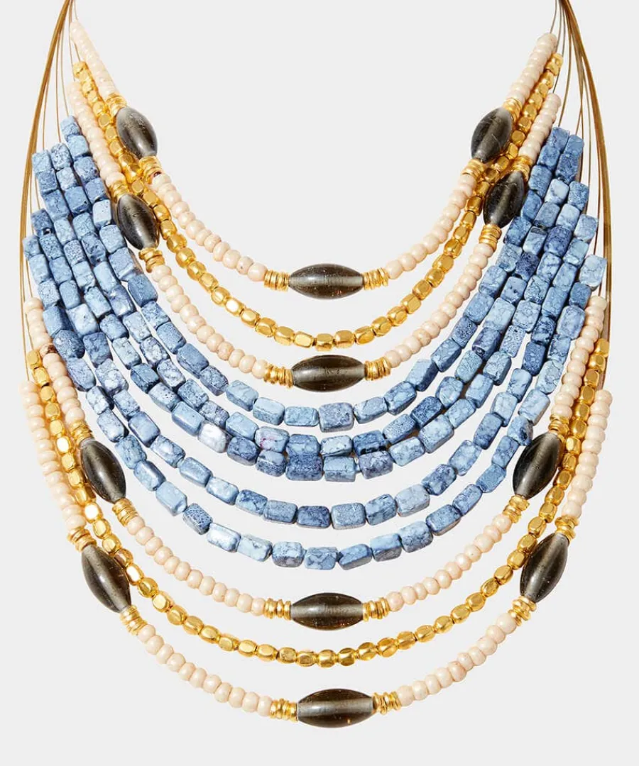 sublime_layered_boho_neck_1.webp Shop Joe Browns Sublime Layered Boho Necklace Grey
