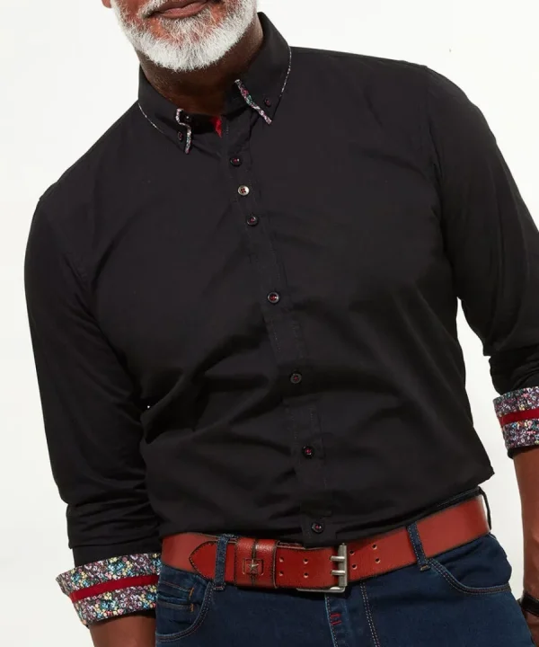 Hot Joe Browns Super Stylish Shirt Black