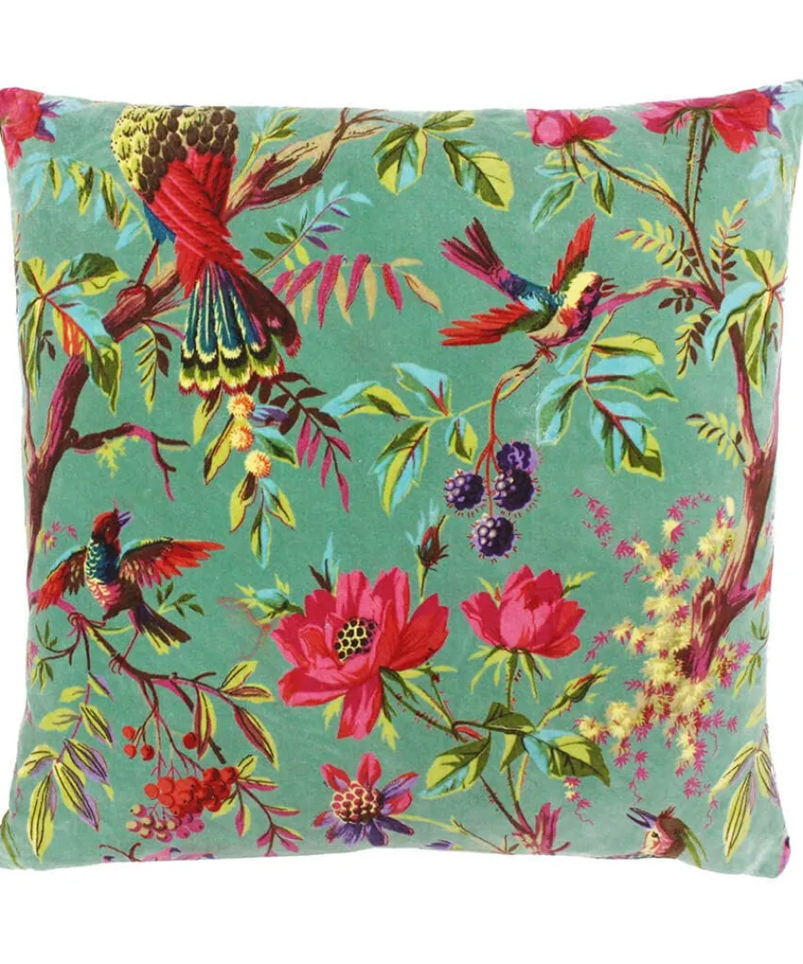 the_birds_of_paradise_cus_0.webp Online Joe Browns The Birds Of Paradise Cushion Aqua / Black