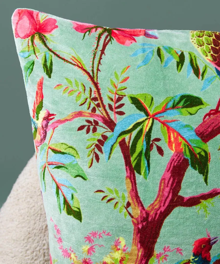 the_birds_of_paradise_cus_1.webp Online Joe Browns The Birds Of Paradise Cushion Aqua / Black