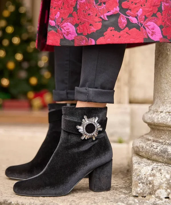 Best Sale Joe Browns The Night Is Yours Velvet Boots Black