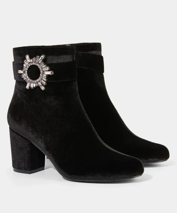 Best Sale Joe Browns The Night Is Yours Velvet Boots Black