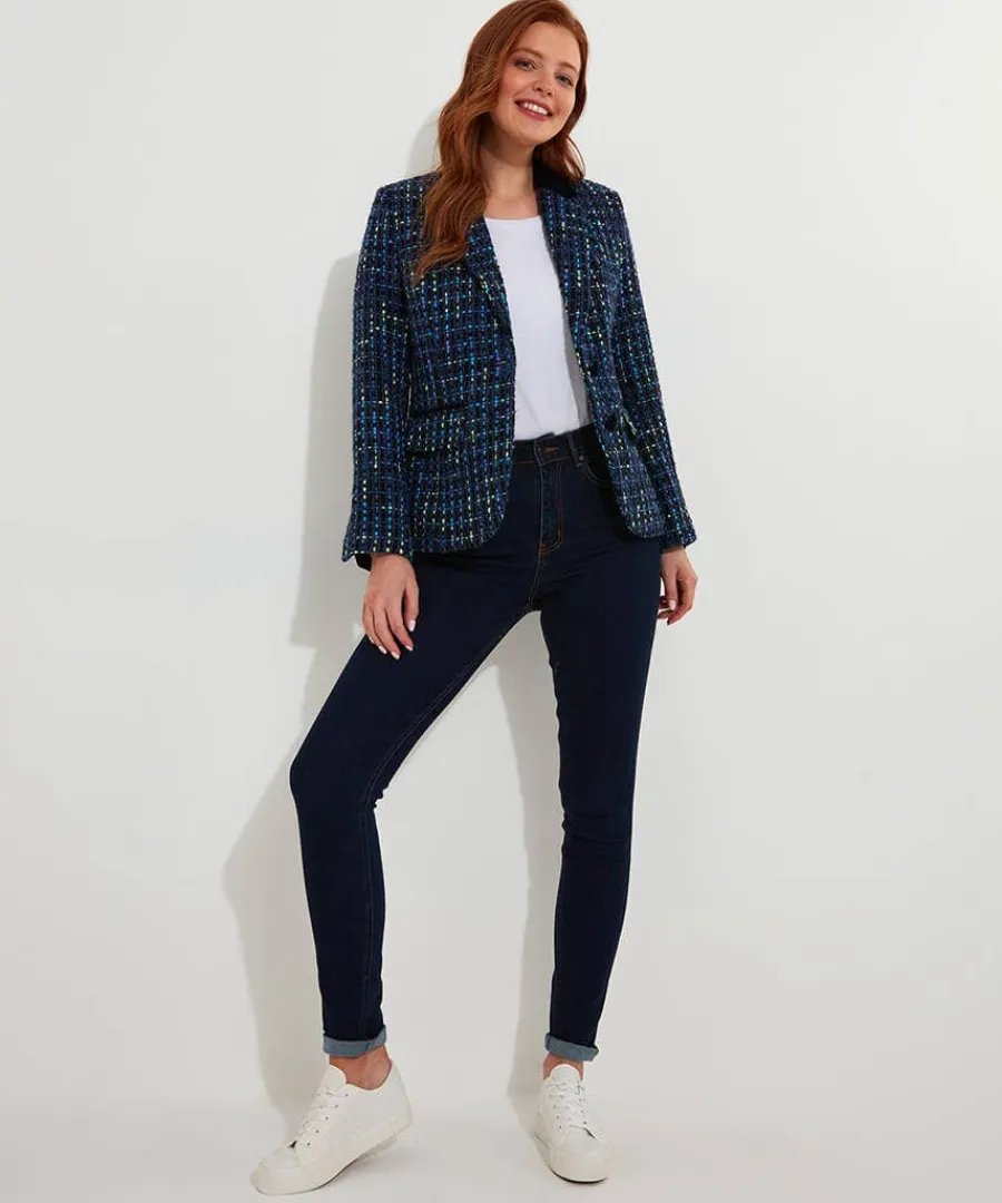 tiah_tweed_jacket_2.webp Cheap Joe Browns Tiah Tweed Jacket Blue