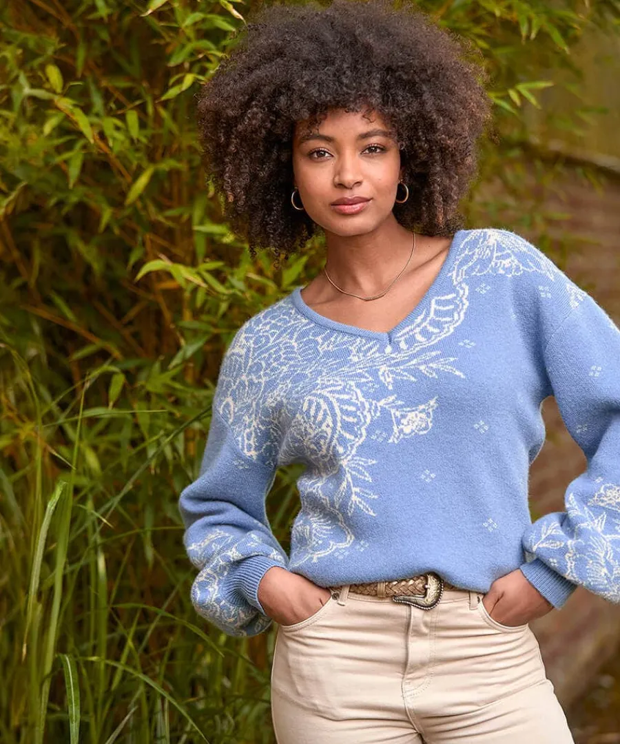 tilly_paisley_jumper_1.webp Fashion Joe Browns Tilly Paisley Jumper Blue