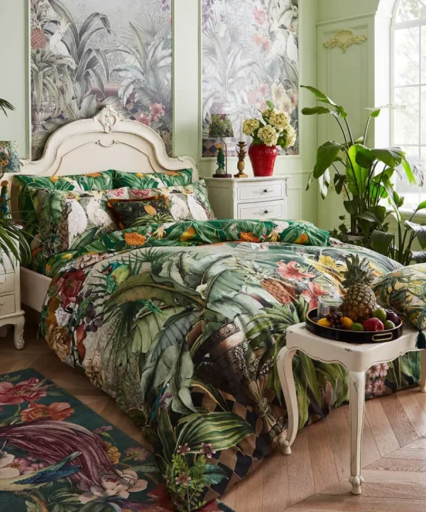 Cheap Joe Browns Totally Tropical Reversible Duvet Set Green