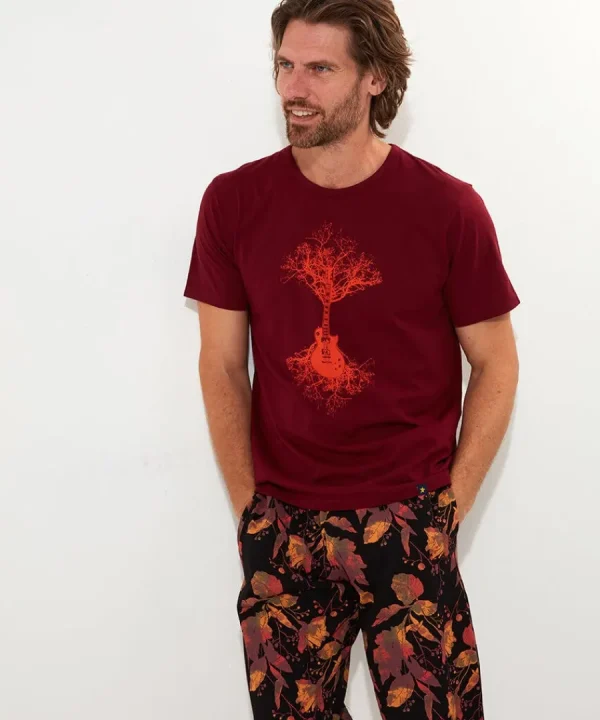 Cheap Joe Browns Tree Of Life Pj's Burgundy