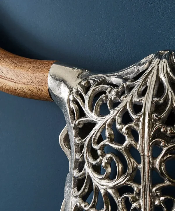 Sale Joe Browns Tribal Bison Head Wall Art Silver