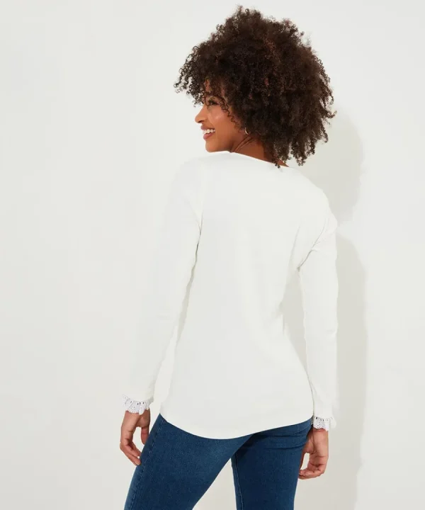 Cheap Joe Browns Trixie Collar Detail Top Cream / Blue