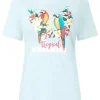 Hot Joe Browns Tropical Paradise Tee Blue