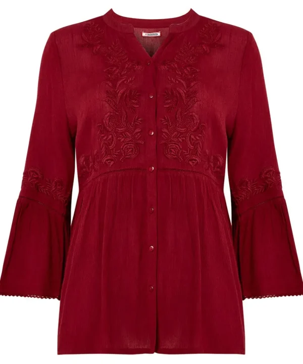 Best Sale Joe Browns Truly Remarkable Embroidered Blouse Berry