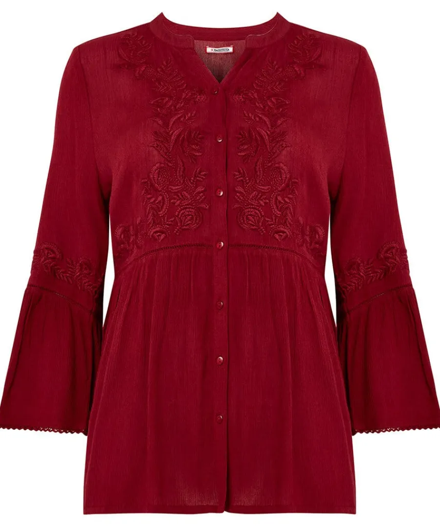 truly_remarkable_embroide_0.webp Best Sale Joe Browns Truly Remarkable Embroidered Blouse Berry