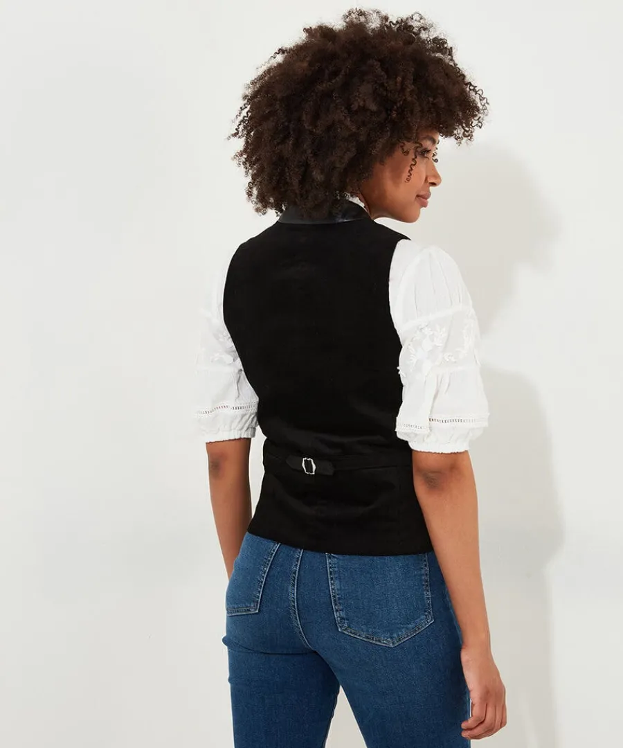 ultimate_black_velvet_wai_2.webp Online Joe Browns Ultimate Velvet Waistcoat Black