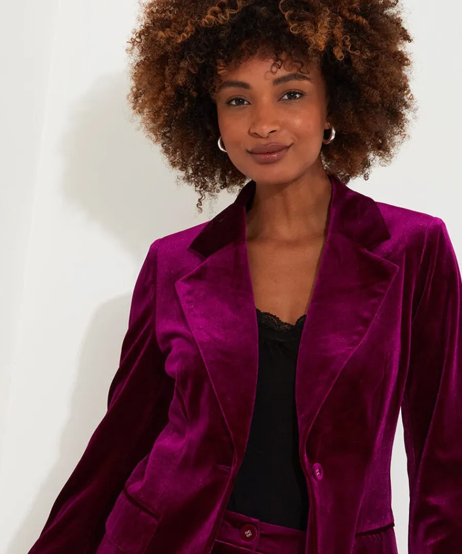 valencia_velour_jacket_3.webp Outlet Joe Browns Valencia Velour Jacket Pink